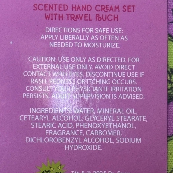 Grinch Gift Set w/Slippers, Socks and Travel Pouch w/ Hand Creams | NWT - Picture 8 of 8